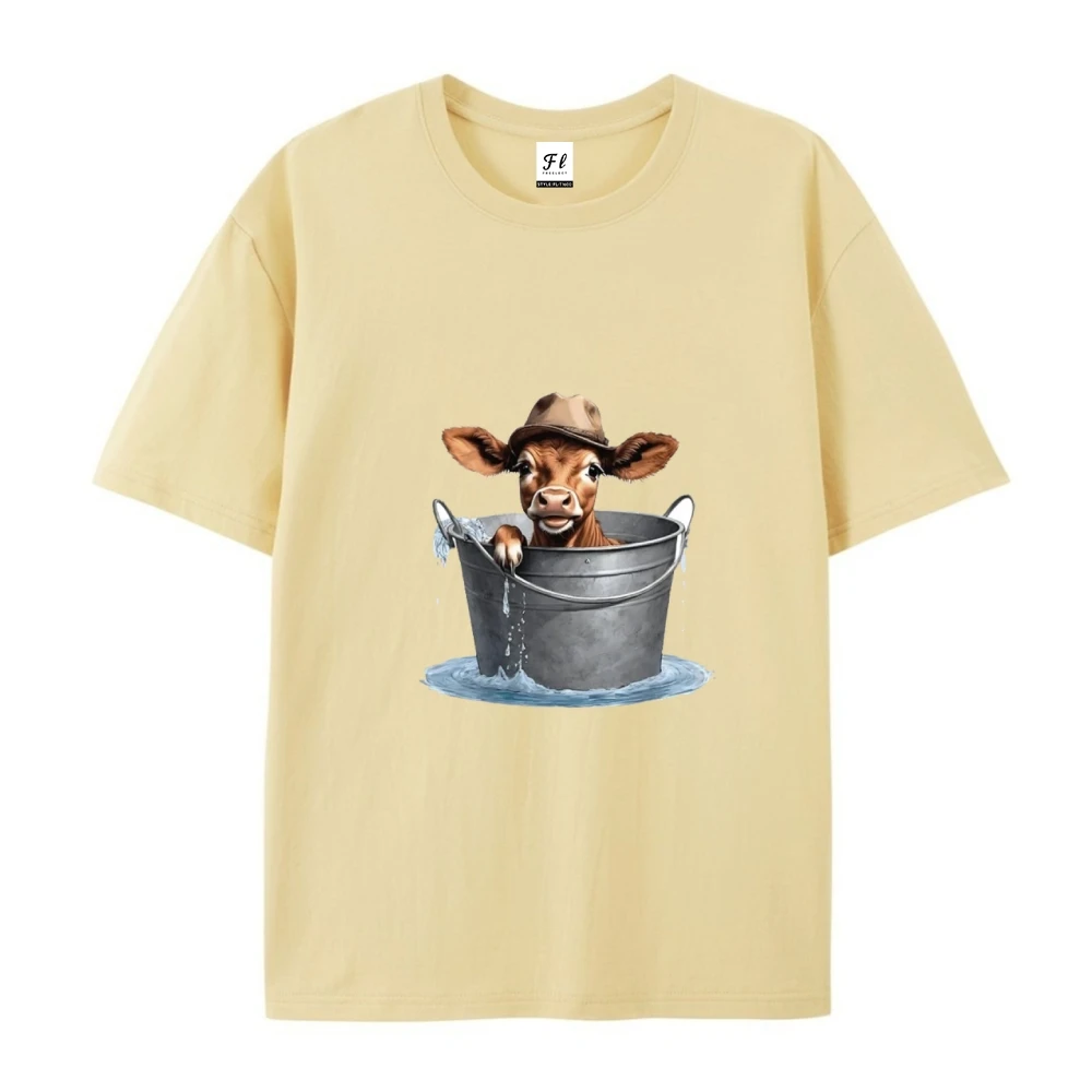 تي شيرت نسائي من Streetwear مصنوع من القطن عالي العدد تي شيرت نسائي صيفي بقصة ضيقة ملابس خارجية عصرية غير رسمية