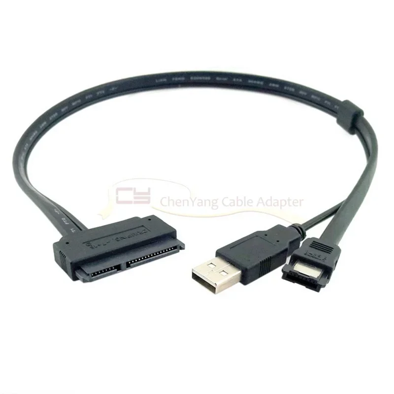 

ГОРЯЧИЙ новый жесткий диск 2, 5 дюймов, SATA 22Pin к eSATA, кабель-адаптер с питанием от USB, 0,5 м