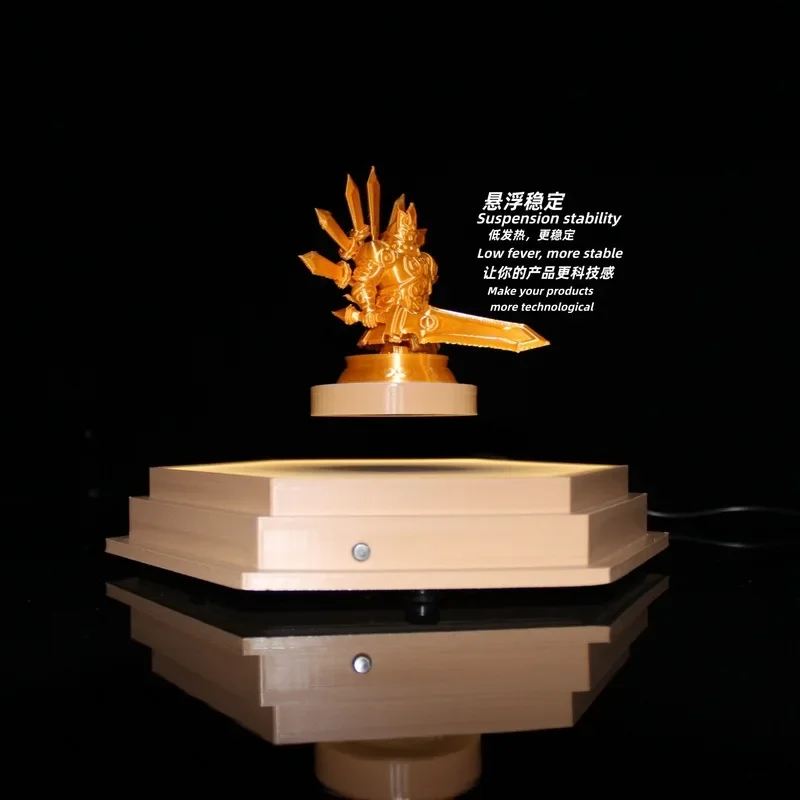 Magnetic Levitation Bluetooth Speaker Ornament 3D Printed Creative Office Desk Decor Art Craft Unique Modern Home Decoration Gif