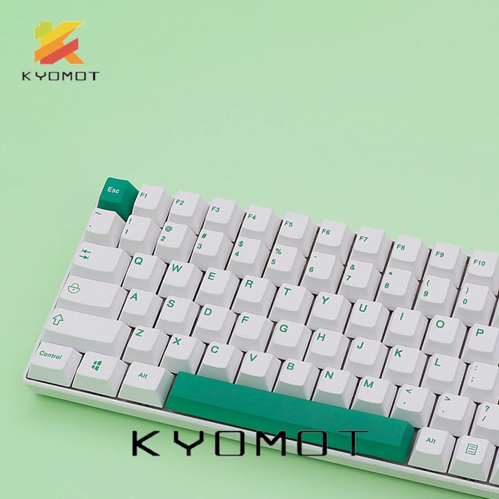 KOMOT Royal Typewriter Keycaps Dye-Sub Cherry Profile 140 Keys PBT Keycaps for MX Switch Layout Ducky IKBC Mechanical Keyboard