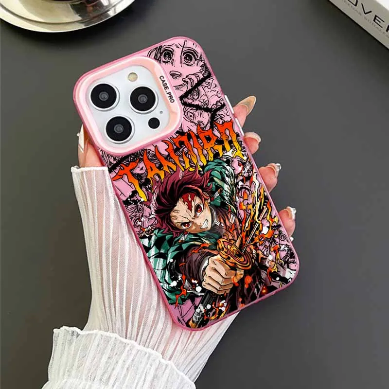 حار الدم أنيمي شيطان القاتل ل Xiaomi 15 15T 14 14T 13 13T 12 12T 11 Pro POCO X7 X6 X5 X3 F6 F5 NFC لينة الملونة جراب هاتف