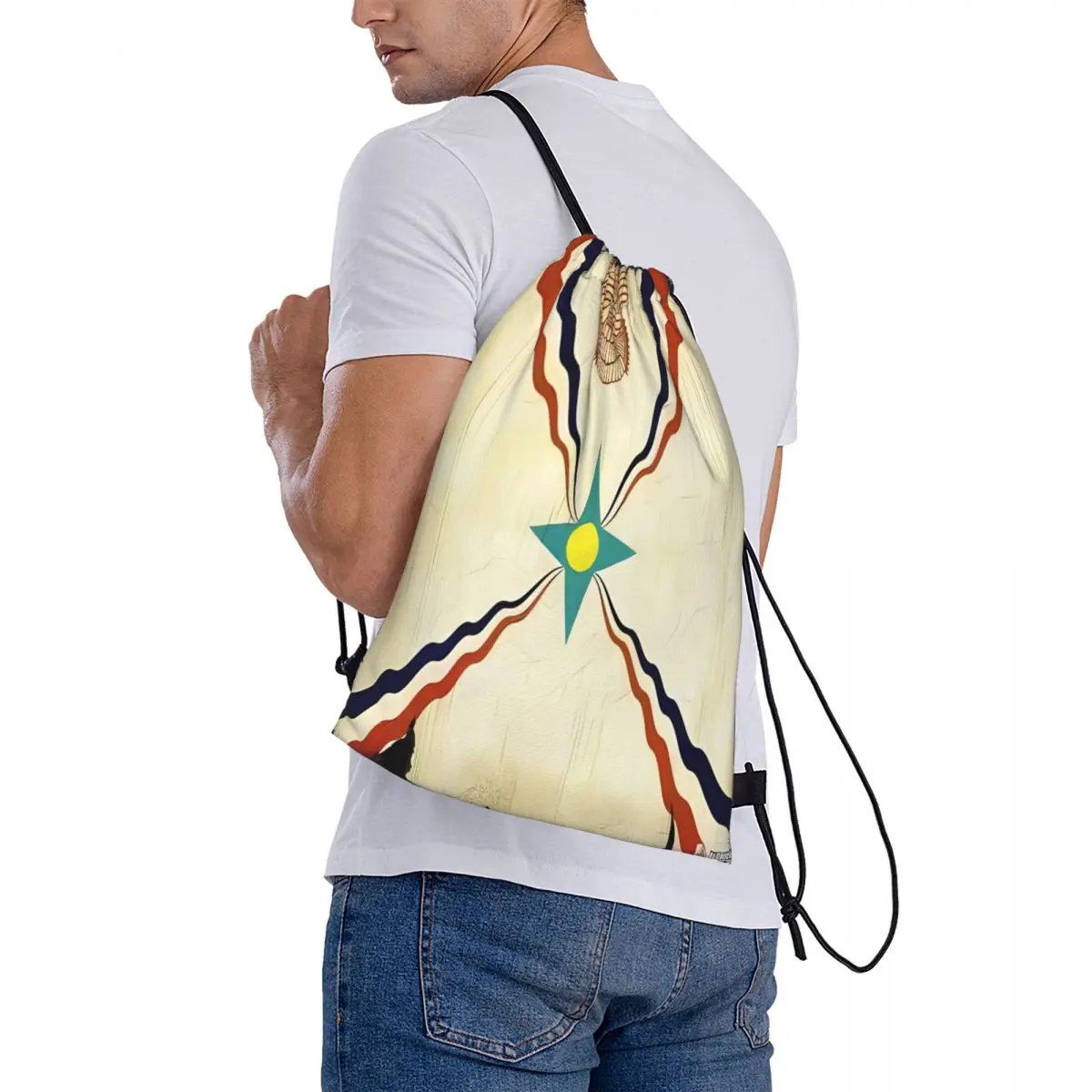 Assyrian People Feel Proximity Wstring Sac à dos, Anime Sports Bag SR, Sac à cordon