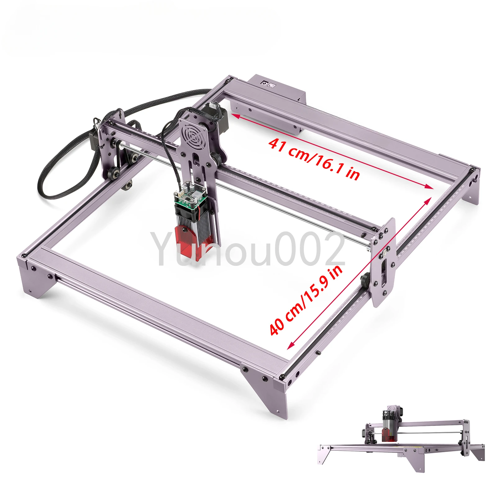 Laser Engraving Machine  A5 Pro Cutting Engraver Wood Leather Metal Acrylic CNC Router Printer Carving Desktop Mark 40W