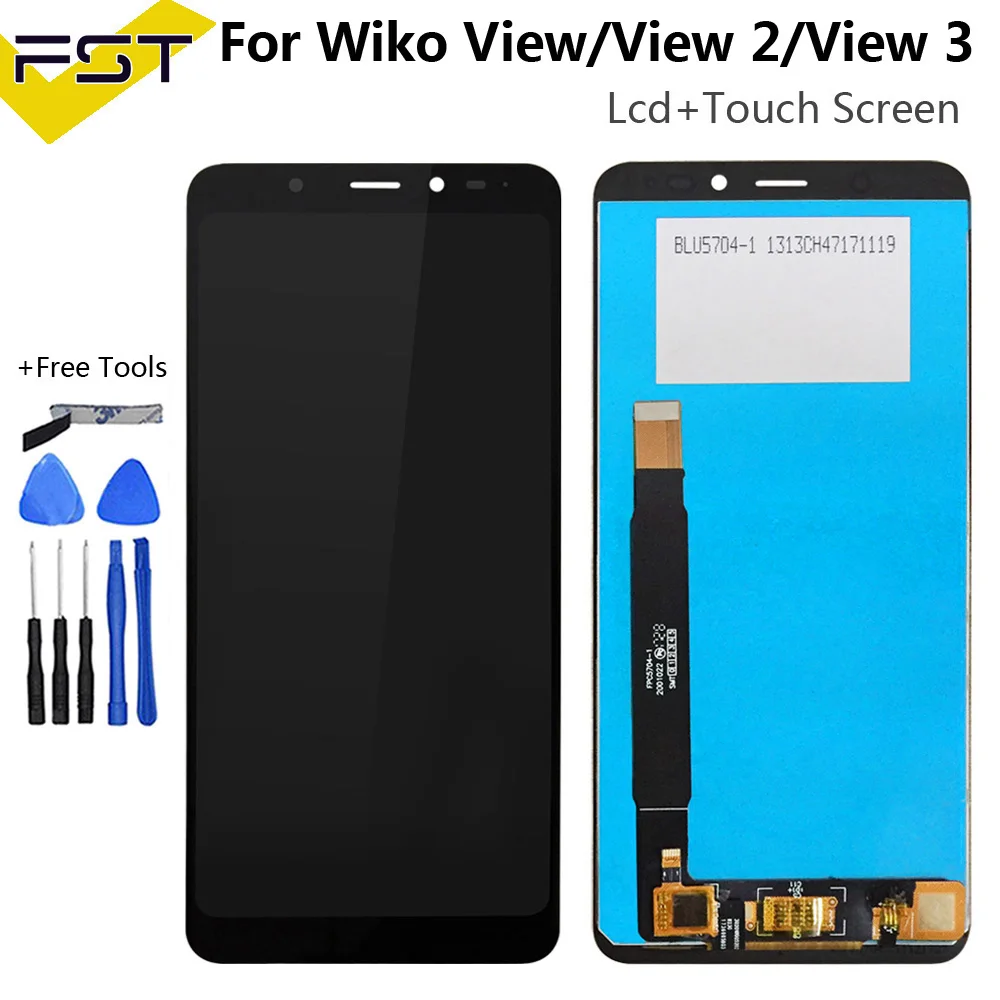 For Wiko View / View 2 W_C800/ View 3 Pro / View 4 LiteLCD Display+Touch Screen Digitizer Assembly For Wiko View 3 View 5 Plus