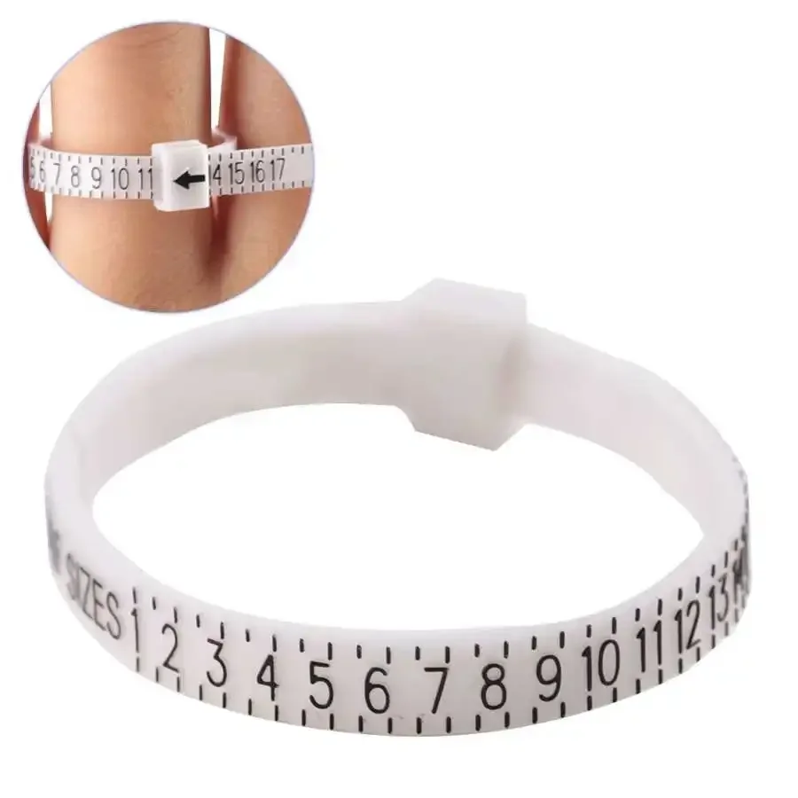 Ring Sizer Measure Finger Gauge Scale Measuring Tool US Size 1-17 Ring Tester Wrist Size Tool Jewellery Tool Jewelry Making Tool