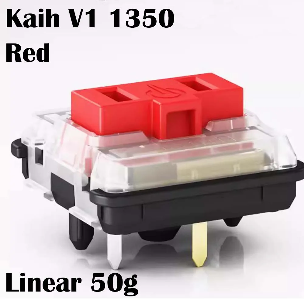 

Низкопрофильный Choc Switch Kaih V1 1350, шоколадная клавиатура для низкопрофильной механической клавиатуры, белый, коричневый, переключатель V1