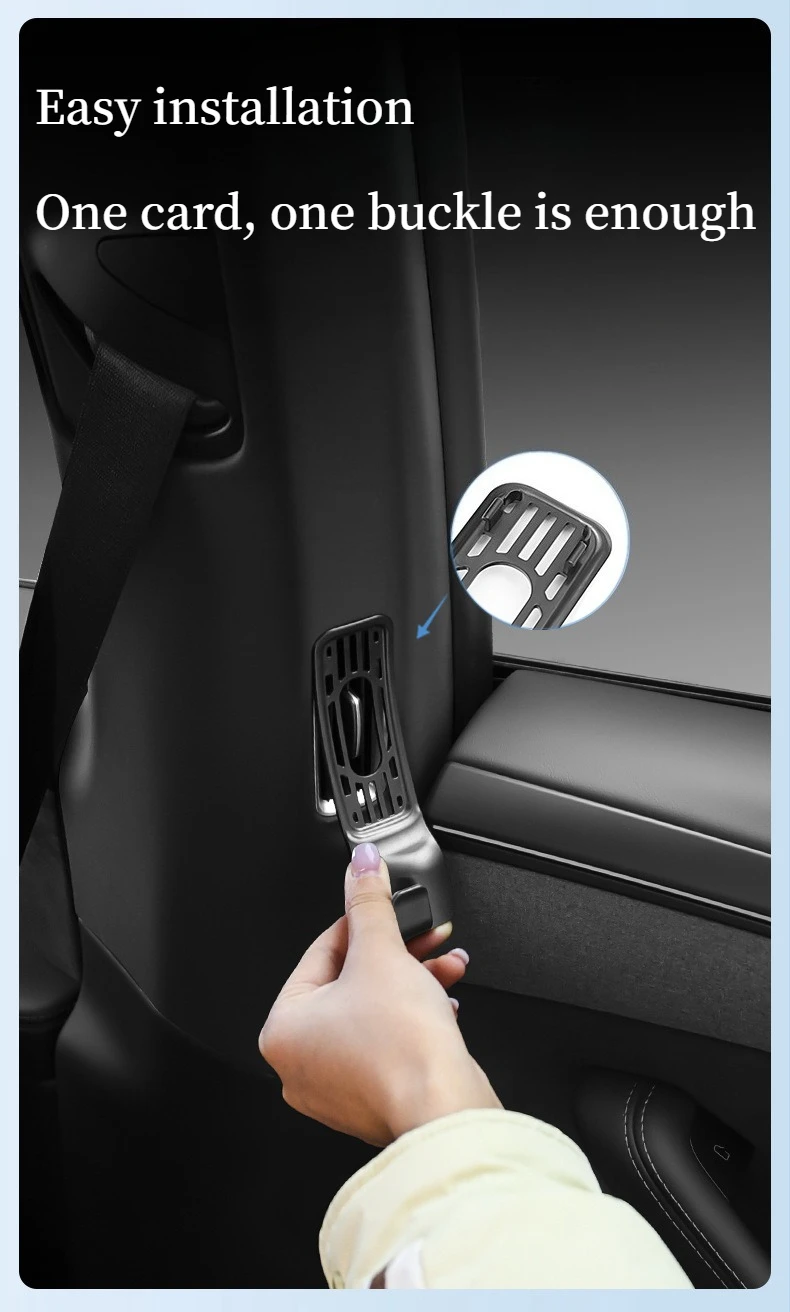 Suitable for Tesla Model Yl Second-Row Air Vent Protective Cover Hook, New Yl Rear Seat Storage Hook Accessories