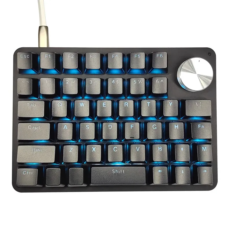 MK45 Single-hand Keyboard Macro Programming Knob for Drawing PS/Ai/LR/PR Office Independent Chip Custom Mechanical Keyboard
