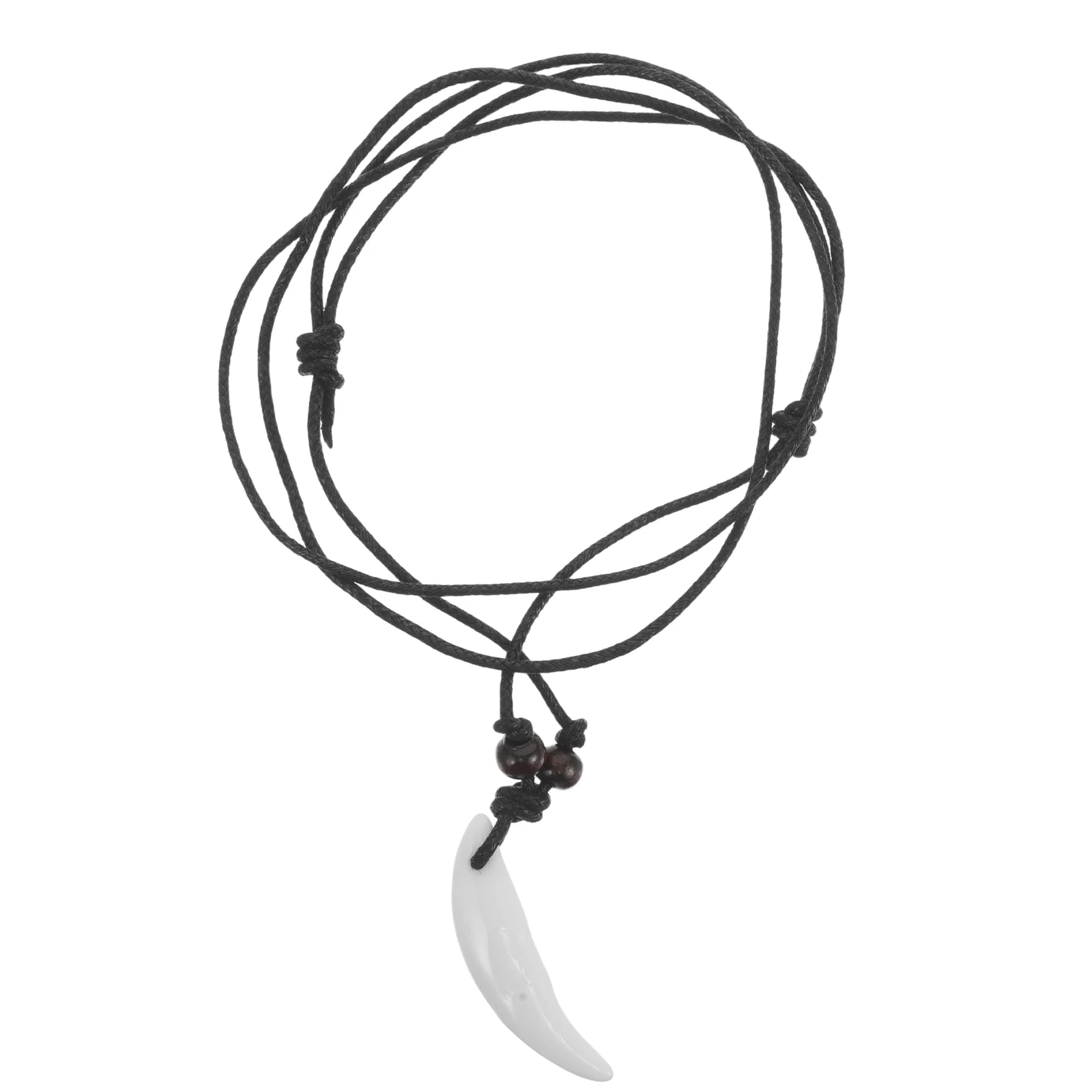 

Faux Spike Necklace Artificial Wolf Teeth Charms Acrylic Women Men Carabiner Animal Lightweight Unique Design Versatile Style