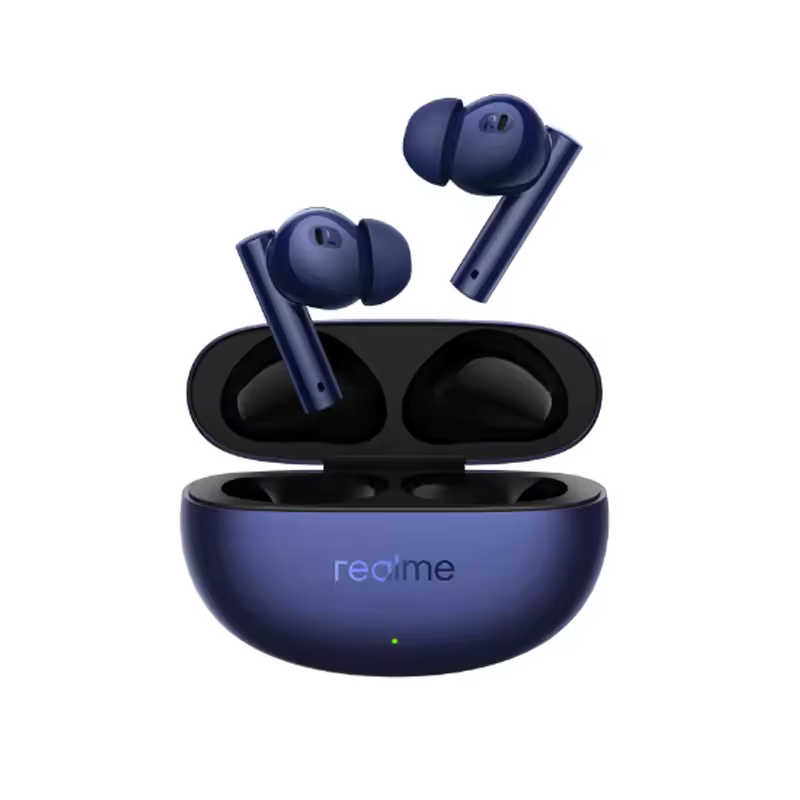 Realme Buds Air 5 TWS Fone De Ouvido, Cancelamento De Ruído Ativo, Verdadeiro Fone De Ouvido Sem Fio, Bluetooth 5.3, 50dB, Bateria de 38 Horas, Novo, 2023 image_1