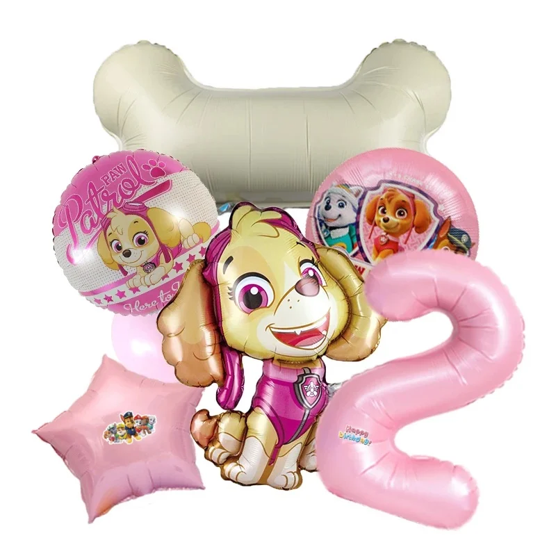 Cartoon Paw Patrol themed party decoration supplies Rescue dog aluminum foil balloon childrens Party Decoration & Supplies gift view 2