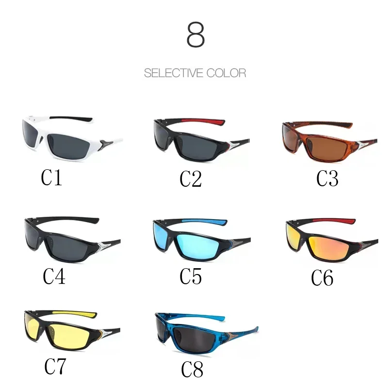 1pcs New Sports Cycling Fishing Running Sunglasses Rayed Sun Goggles Outdoor Sport Sunglasses Men Women Eyewear UV400