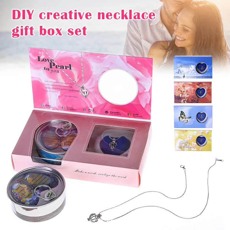 Love Necklace Jewelry Gift Box Set Eye-Catching And Amazing Design Looks Gorgeous  For Dresser  Women Girl Fashion