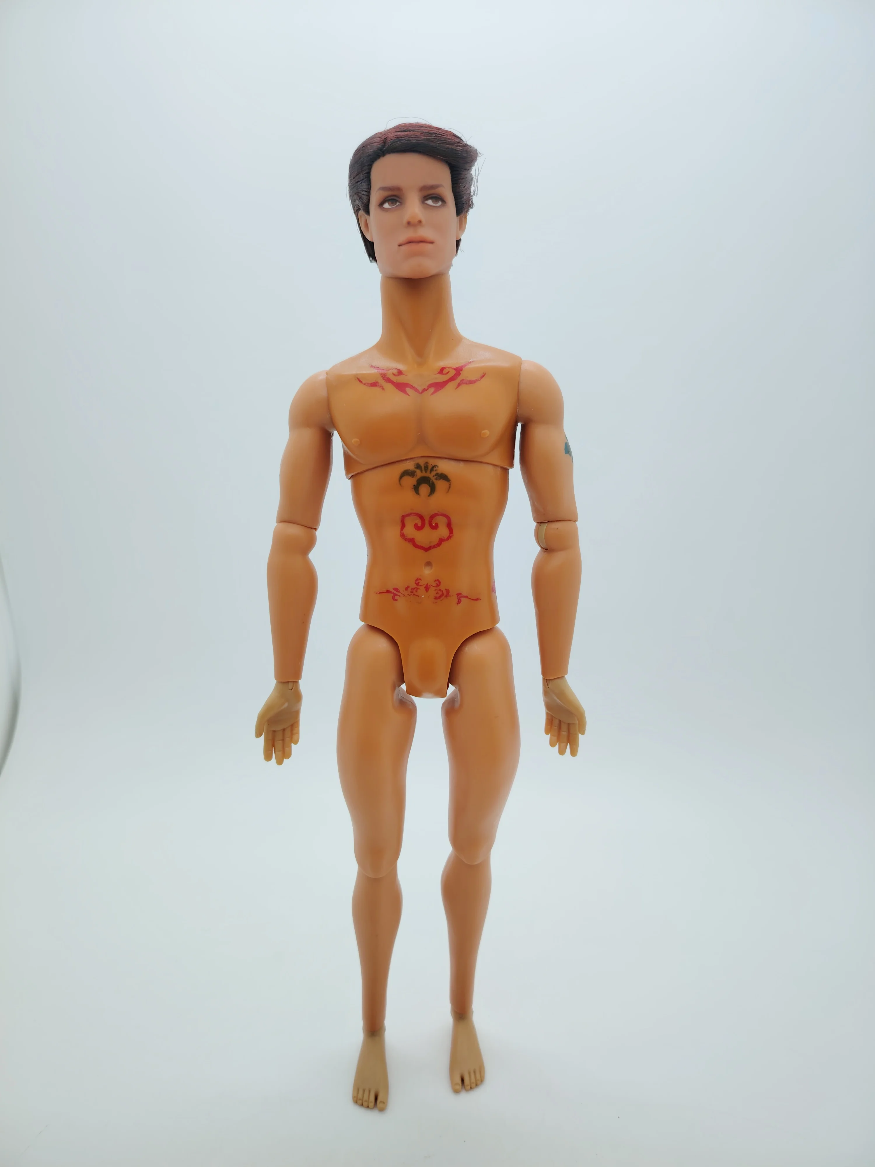 

Модная королевская латино-кожа, масштаб 1/6, замененное лицо, мужская обнаженная кукла, тело куклы, голова куклы