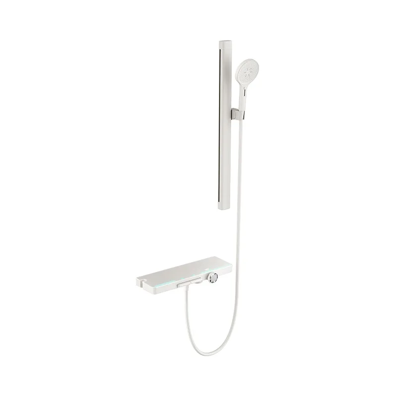 Bathtub Rack Hot And Cold Shower Set Lifting Rod Shower Simple Two-function Shower Set Liquid Silicone Head