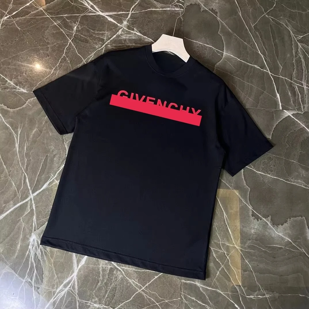 2025 منتج جديد تصميم الرجال والنساء موضة العلامة التجارية القطن الخالص تي شيرت مطبوع الشارع طاقم الرقبة قصيرة الأكمام #1