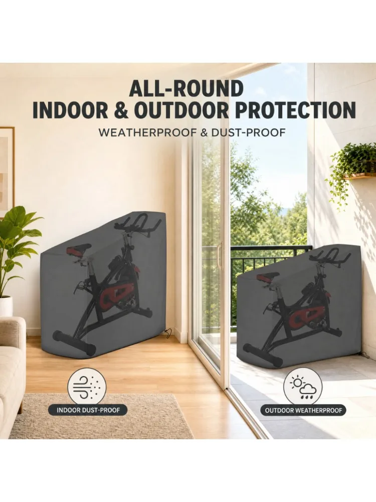 AliExpress NONE Exercise Bike Cover, Upright Indoor Bike Cover Dustproof and Waterproof Cover Suitable for Indoor or Outdoor Use