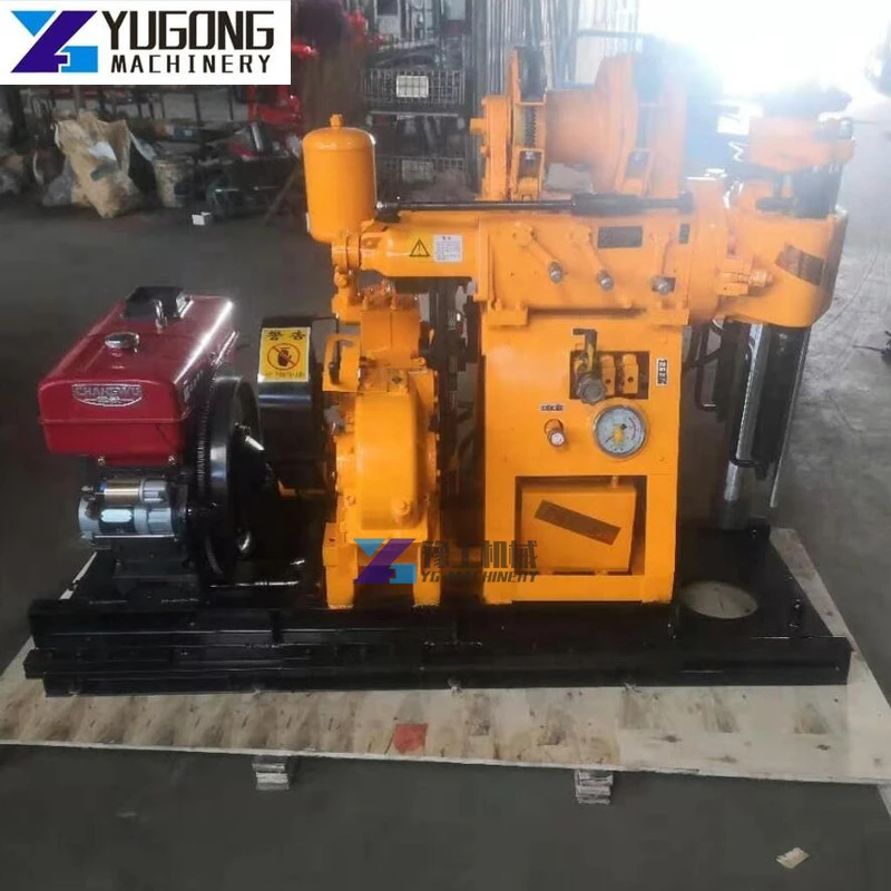 200m Trailer Mounted Diesel Portable Water Well Drilling Rig Borehole Drilling Machines with Hydraulic Legs and Tower