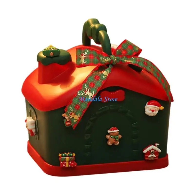 

U2JC Christmas Eve Apples Storage Box Made Of Sturdy PP Materials For Festival Home Decors