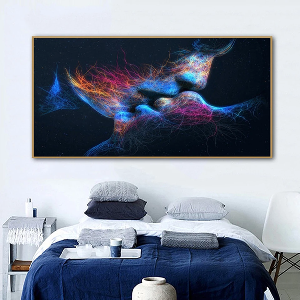 Abstract  Romantic Love Kiss diy diamond Painting Wall Art full square round diamond embroidery rhinestone mosaic kit home decor