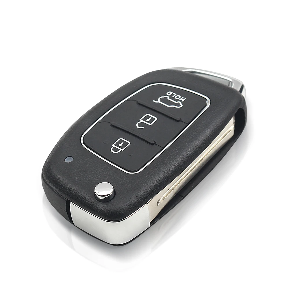KEYYOU new 1pcs For Hyundai  Accent Ix35 IX45 I30 Solaris Tucson I20 Santa Fe 433Mhz ID46 Chip Car Remote Flip Key Fob - view 3