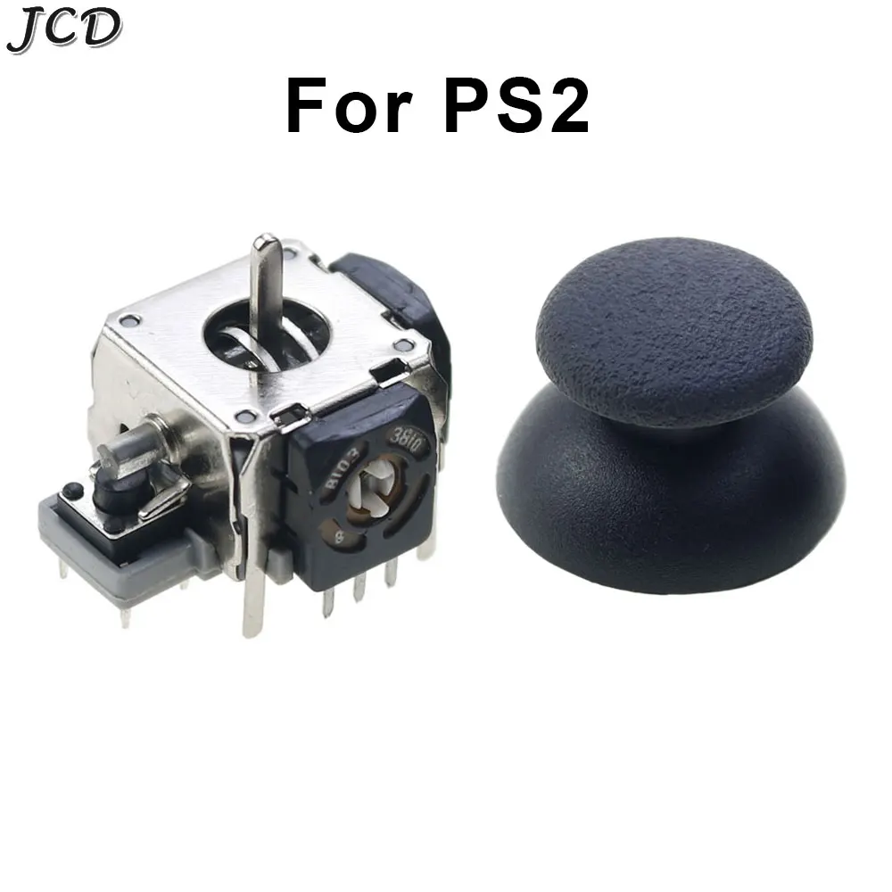 

JCD For PS2 / Xbox 360 Controller Metal Analog Sticks 3D Analog Joystick Thumbsticks Cap Mushroom Cover