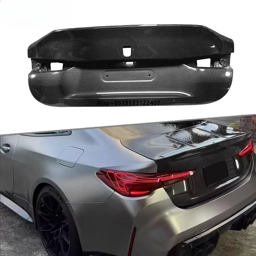 

Real Carbon Fiber CSL Style Rear Trunk Lid for M3 G80 M4 G82 G20 G22 2020+ Car Trunk Cover Rear Boot Lid Replacement