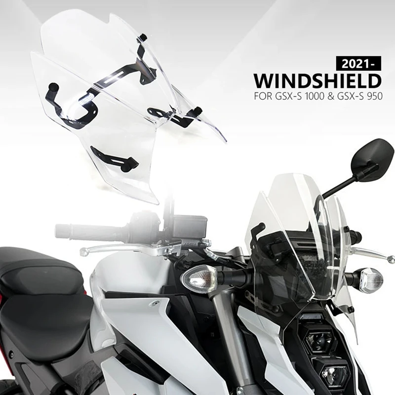 Motorcycle Windshield Air Deflector For SUZUKI GSX-S1000 GSX-S950 GSX-S 1000 950 (Transparent)