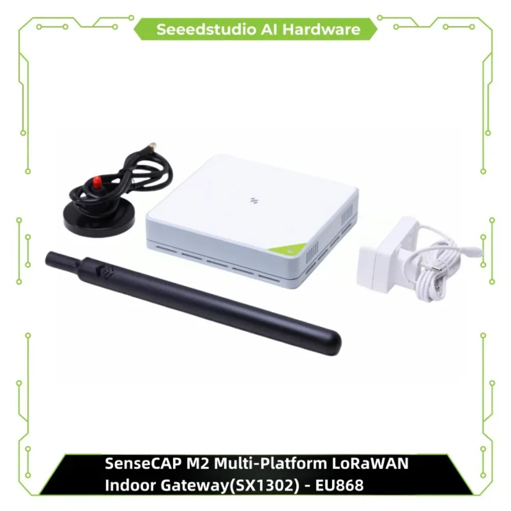 SenseCAP M2 Multi-Platform LoRaWAN Indoor Gateway(SX1302) - EU868 Ethernet/Wi-Fi Supports Connection to Various Network Servers