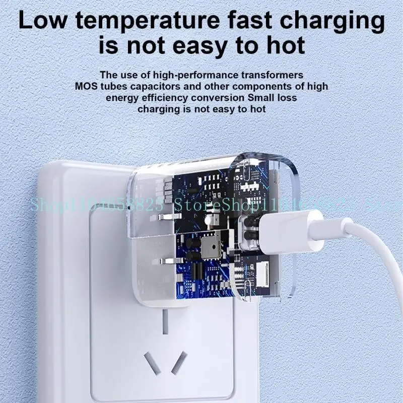 

652F 20W Type C Fast Block Fast Charging Power Adapter for Multiple Devices Phone Laptop Tablet Watch Speakers