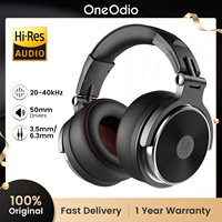 Oneodio Studio Wired Headphones Over Ear Hi-Res Audio Wired Headset With Microphone Studio DJ Stereo Headphones 3.5mm/6.35mm