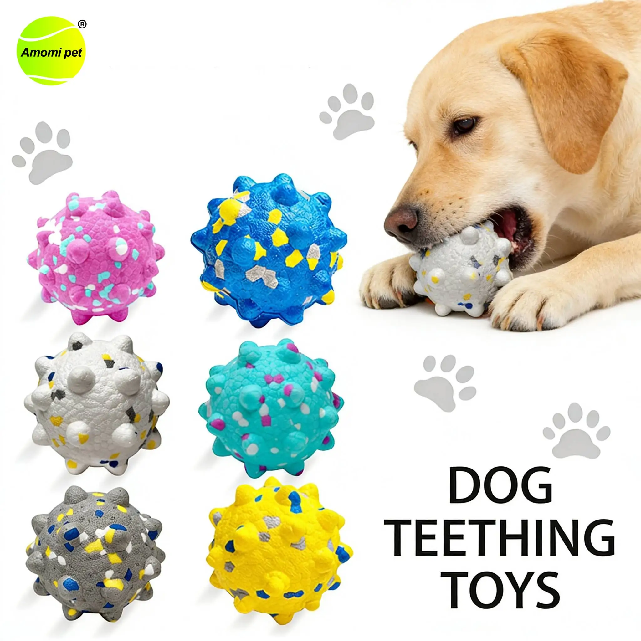 Hochelastischer Spielball für Haustiere aus ETPU-Material, Bissresistent, Interaktiver Hundeball für Spaß und Zahnreinigung
