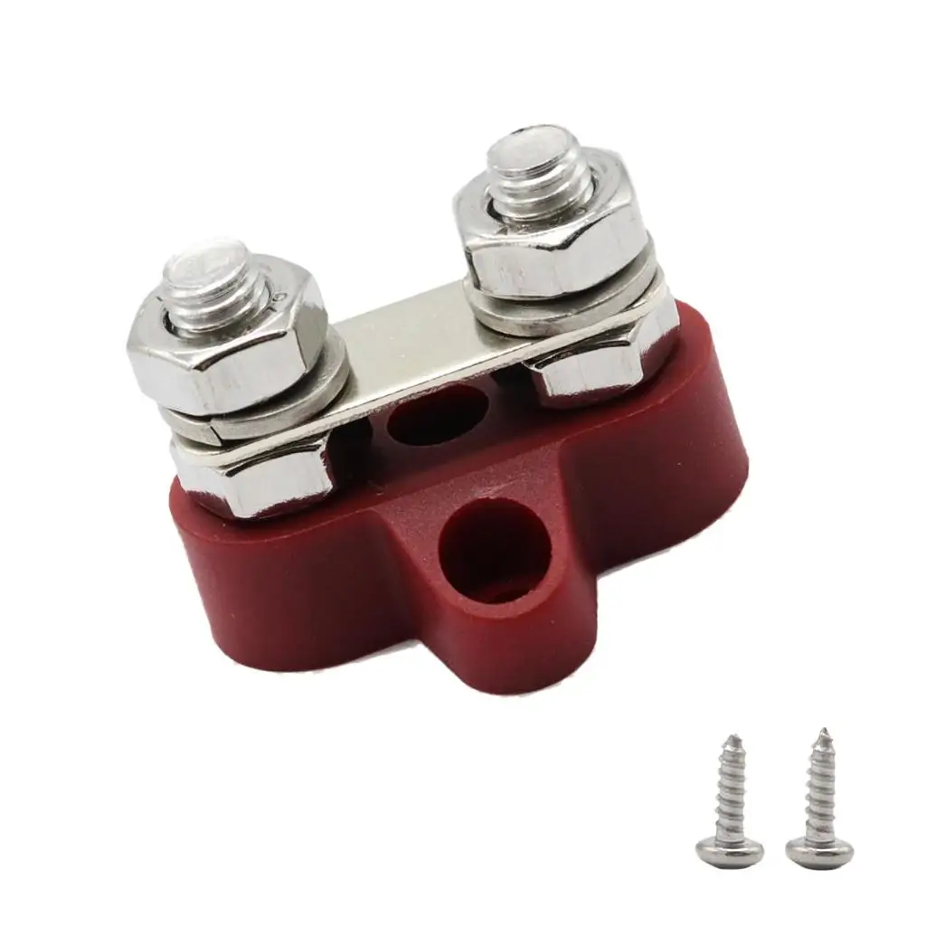 Single Heavy Duty Terminal Stud Compact 45x43x32 Mm Nylon Fiberglass Base for RV Truck Boat Electrical