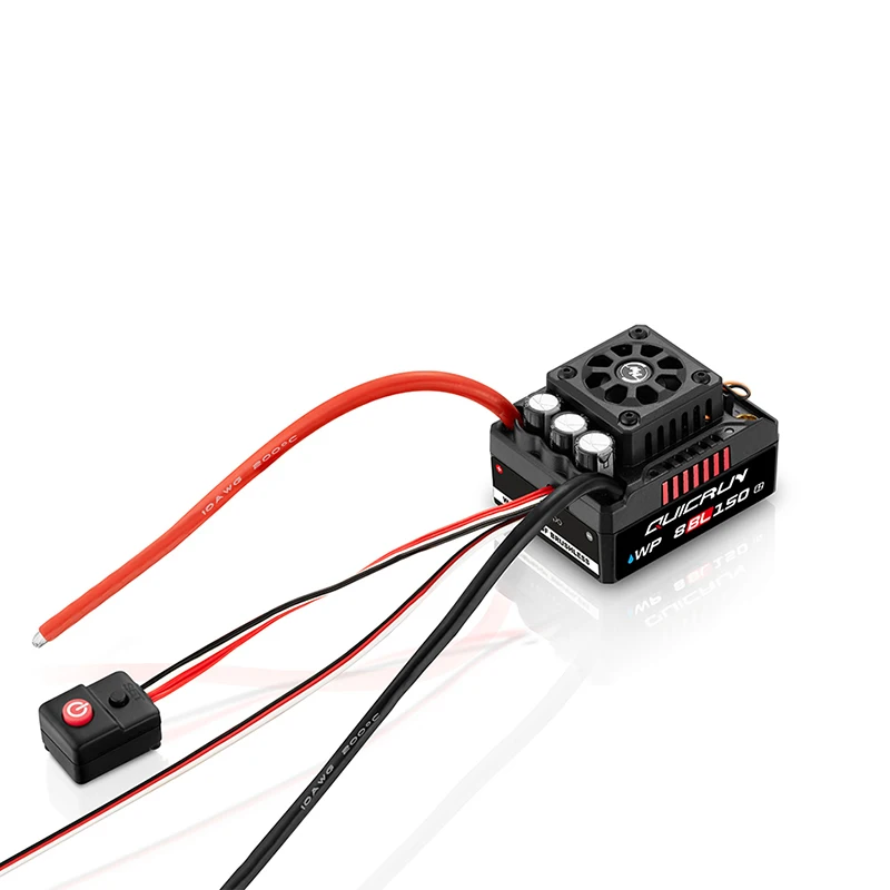 Velocidade impermeável original HOBBYWING QuicRun WP 8 BL150 G2 3-6S ​ ​ Controlador ESC sem escova sem sensor para caminhão 1/8 RC