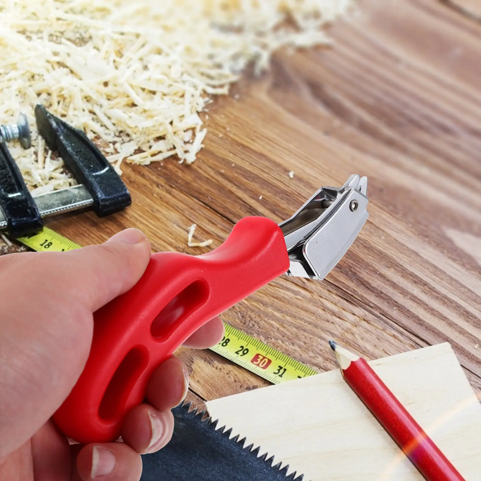 

2Pcs Heavy Duty Staple Puller Tool Ergonomic Non-Slip Handle for Upholstery Carpet Furniture Pallets Picture Frames Staple