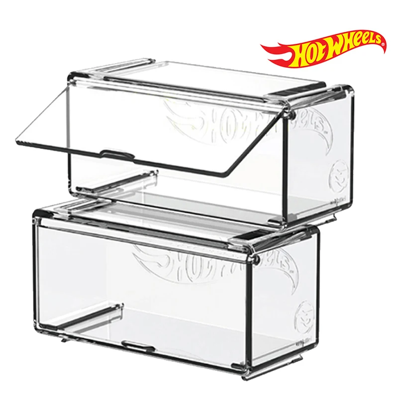 Hot Wheels Collection Box Dust Box Display Box Patchwork Skid Resistant Mat Storage Box Universal 1:64 Scale Vehicle Car Model