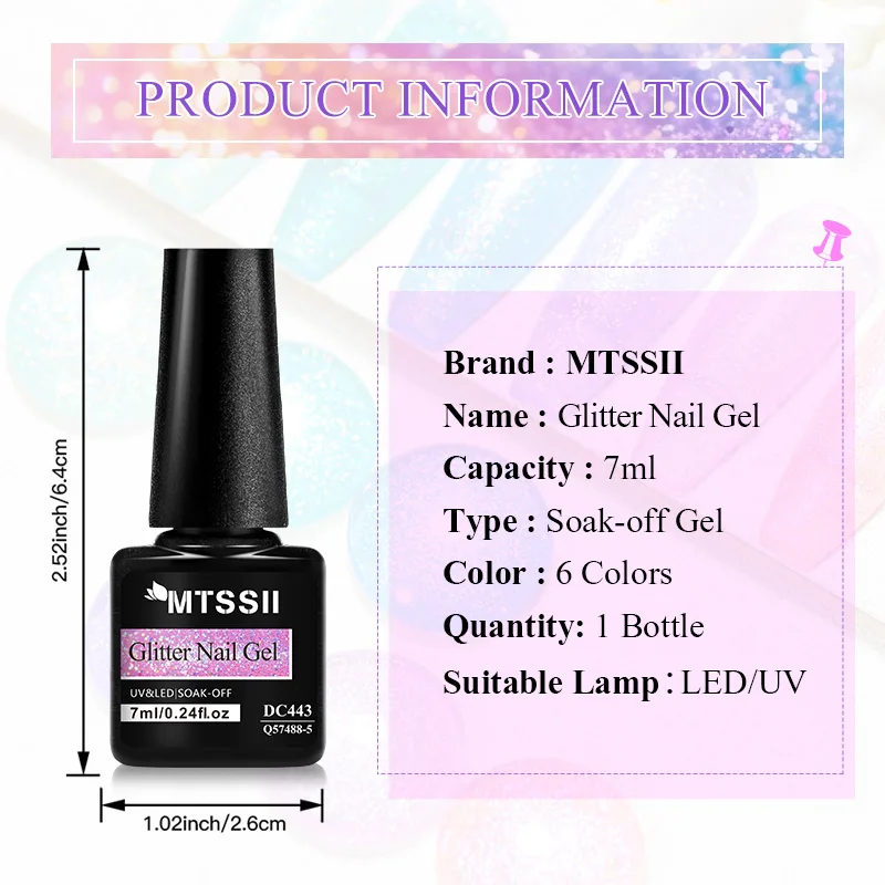 Mtssii 7ml gelee braun nagel gel politur transparent sommer nackt milchig rosa semi permanent nagel kunst maniküre lack einweichen