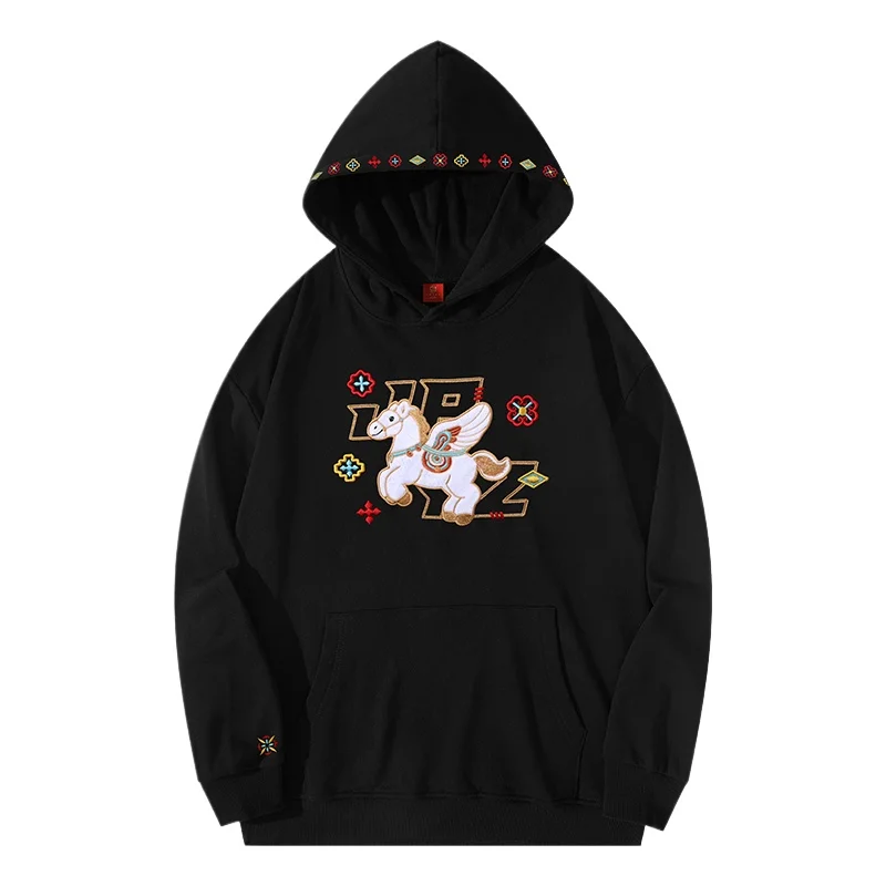 

Толстовки с вышивкой, мужские модные винтажные толстовки, женские толстовки с капюшоном Oversize, дизайнерская толстовка унисекс, американский повседневный пуловер