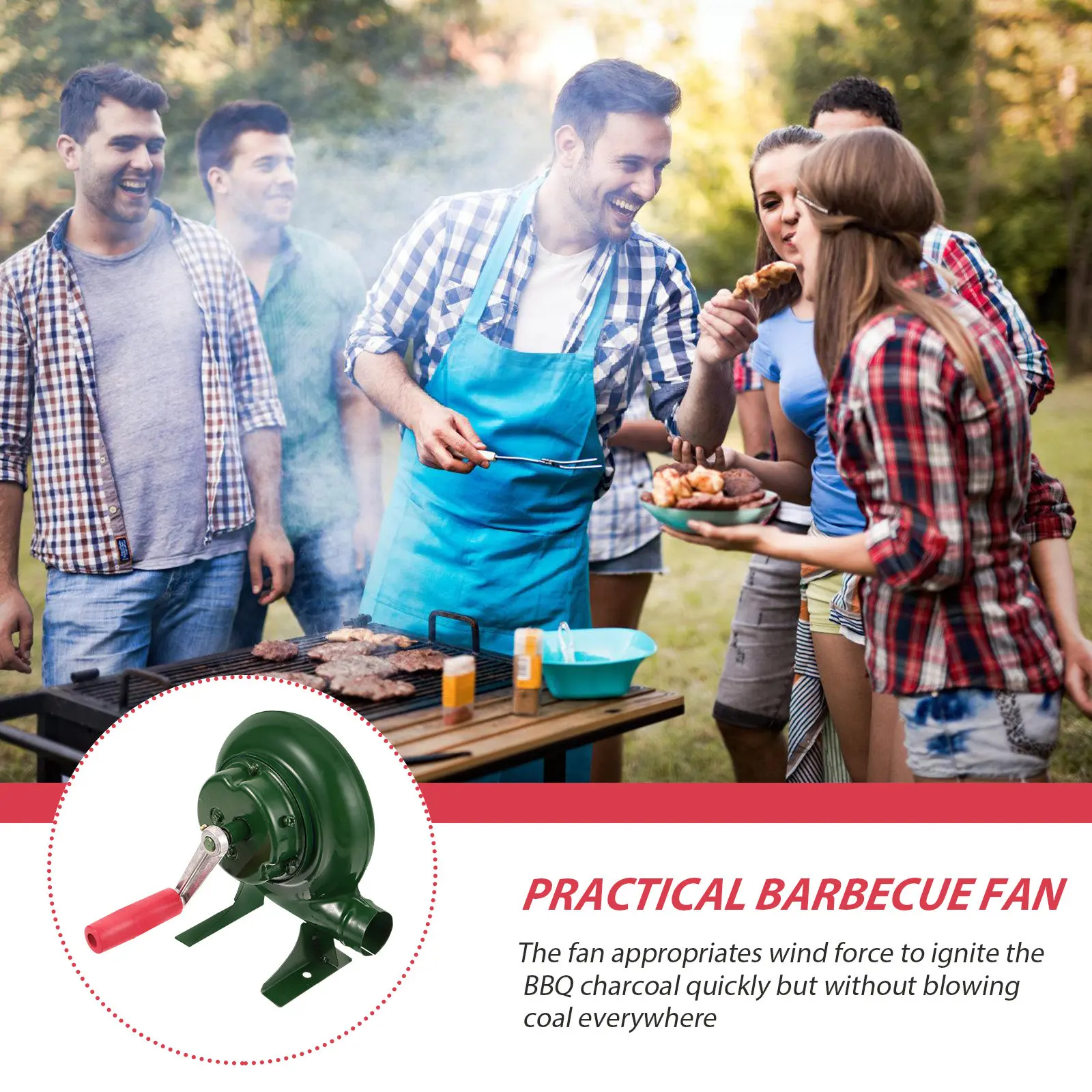 Ventilateur de barbecue manuel - Outdoor Camping Fireplace avis et prix