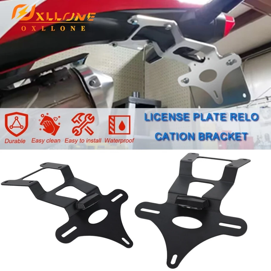 

For HONDA CRF450L CRF450RL 2019-2024 2023 2022 2021 2020 Rear Tail Tidy License Plate Holder Fender Eliminator Kit CRF450L/RL
