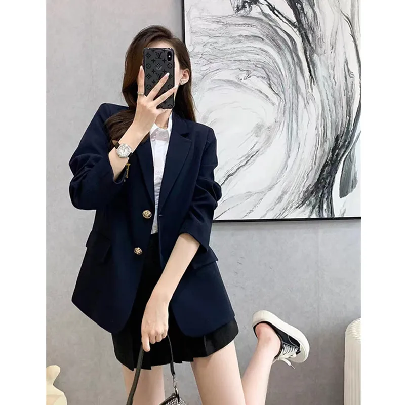 Women\'s Embroidered Single Breasted Suit Jacket, Casual Office Blazers, Formal Coat, High Quality, Fashion, Autumn