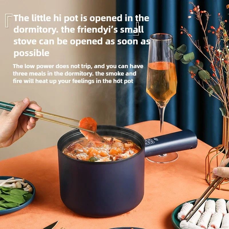 ماكينة طهي الطعام الكهربائية 220 فولت 1.8 لتر إناء/ قدر منزلي غير لاصق متعدد الطباخ مقلاة كهربائية منزلية