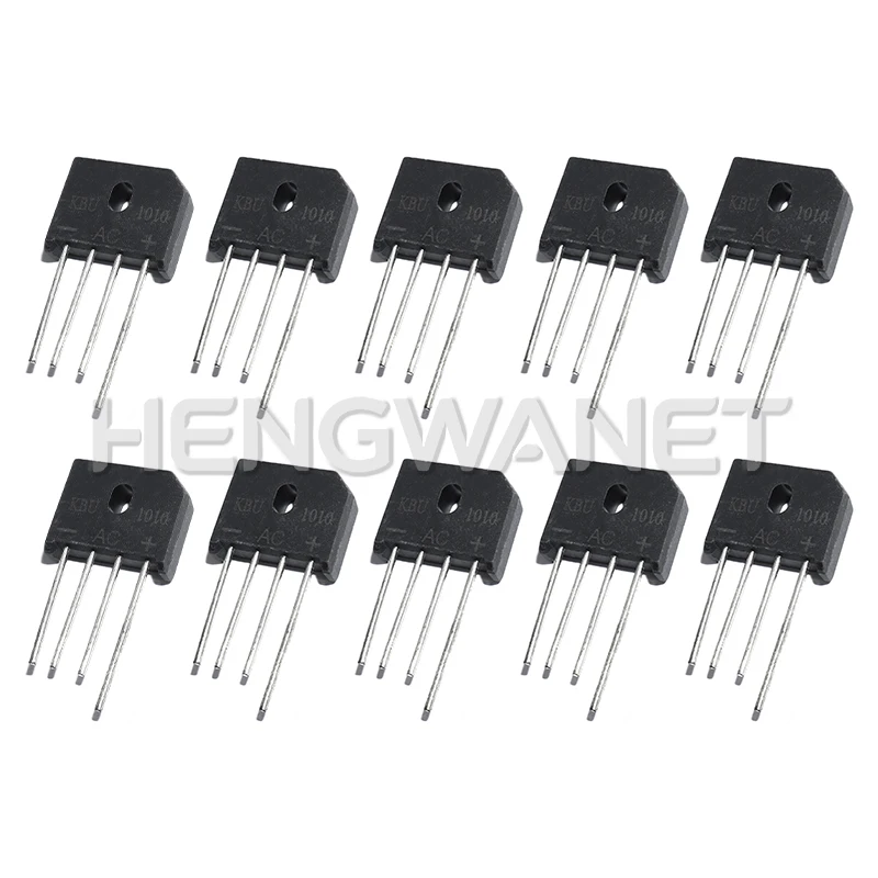10PCS 2A 3A 4A 6A 8A 10A 15A 600V 800V 1000V Diode Bridge Rectifier KBP206 210 310 KBL406 410 608 610 KBU810 1010 1510 neuf