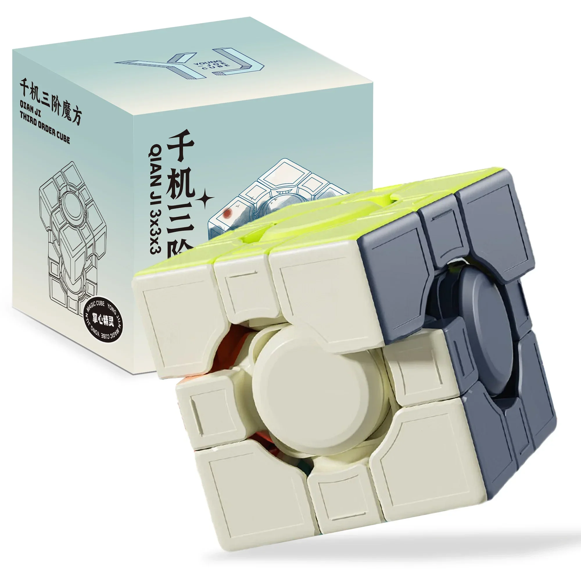 [JudyCube] YJ Qian Ji 3X3x3 Kubus Ajaib YongJun Ribuan Mesin Kubus Puzzle Profesional Hadiah Mainan Pendidikan Anak-anak