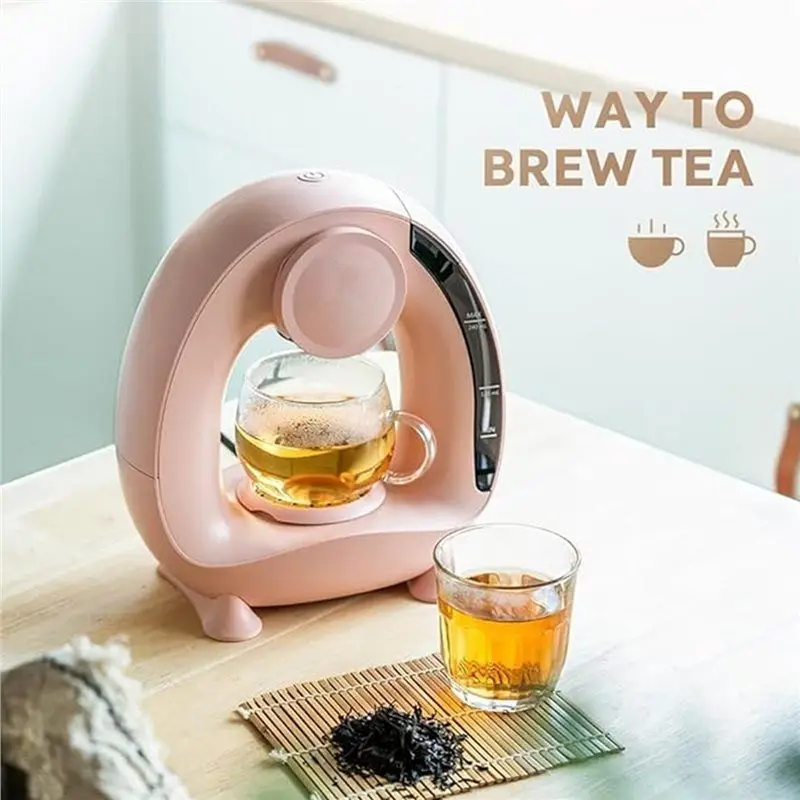 [Heavy Duty】 Coffee Machine 2 In 1 Personal One Cup Coffee Maker/Tea Brewer With K-Cup& Ground Coffee Adapter Brew Size UK Plug