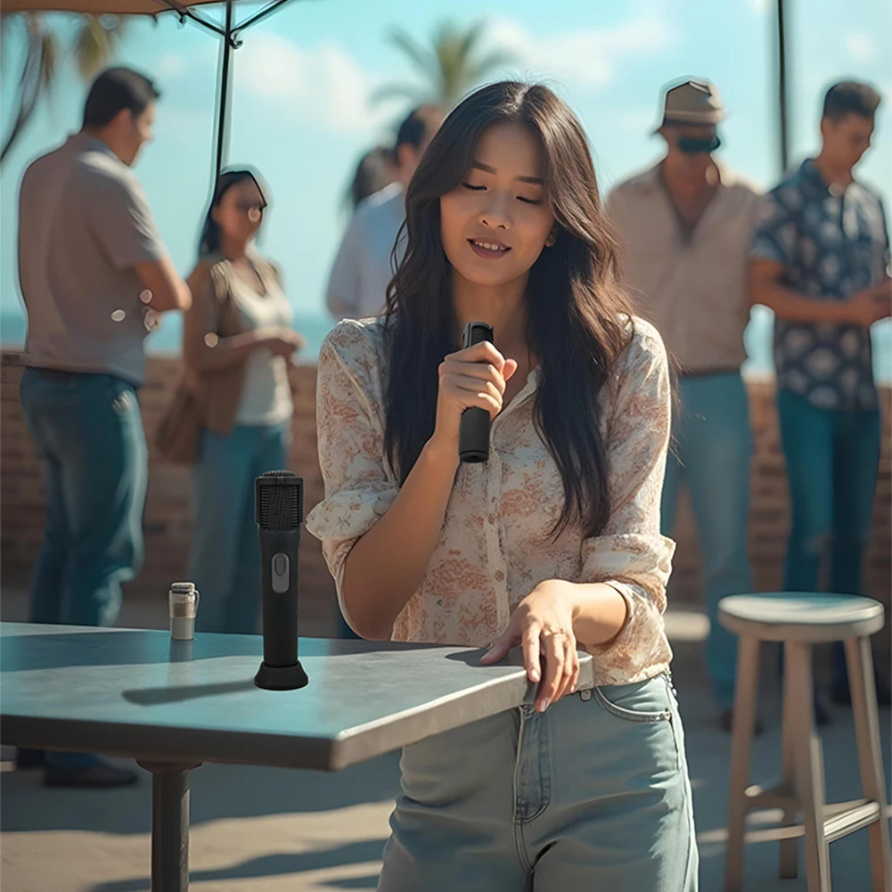 Custodia protettiva in silicone Custodia protettiva antirotolamento Maniche per microfono Supporto per microfono per microfono wireless JBL PartyBox