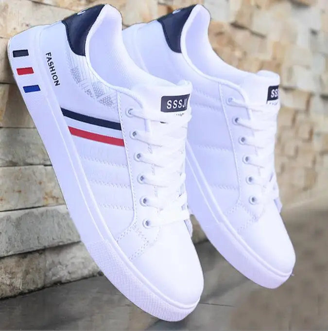 Sneakers Men Shoes Men Vulcanized Cheap Flat Comfortable Spring Autumn Fashion White Casual Sneakers Men's Shoes Chaussure