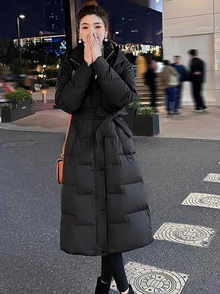 

Women's Down Cotton Jacket Korean Version Slim Temperament Winter New Parka Coat Versatile Cotton Padded Outerwear