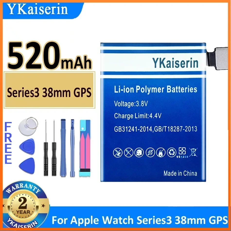 

YKaiserin Series2 Series3 Series4 GPS LTE Аккумулятор для Apple Watch IWatch Series 2 3 4 S2 S3 S4 38 мм 40 мм 42 мм 44 мм LTE GPS