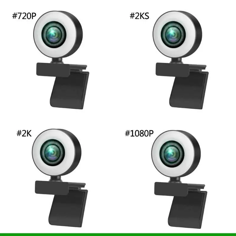 U55C 1080P/2K/720P Webcam Widescreen Video Calling and Recording for W/ 3 Gear Fill L
